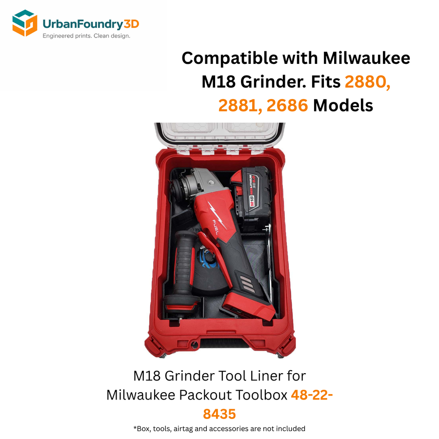Liner for Milwaukee M18 Grinder (Compatible with 2880, 2881, 2686 Models)