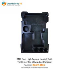 Milwaukee M18 Fuel Impact Wrench Liner – Packout Organizer Insert (Model 2967)