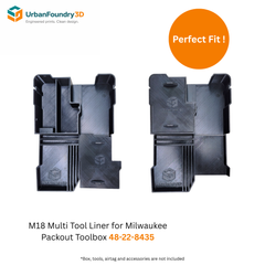 M18 Multi-Tool Liner for Milwaukee Packout Organizer – Blade Storage, Shock-Resistant Insert