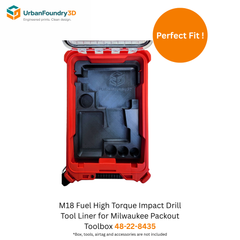 Milwaukee M18 Fuel Impact Wrench Liner – Packout Organizer Insert (Model 2967)
