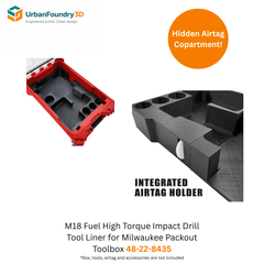 Milwaukee M18 Fuel Impact Wrench Liner – Packout Organizer Insert (Model 2967)